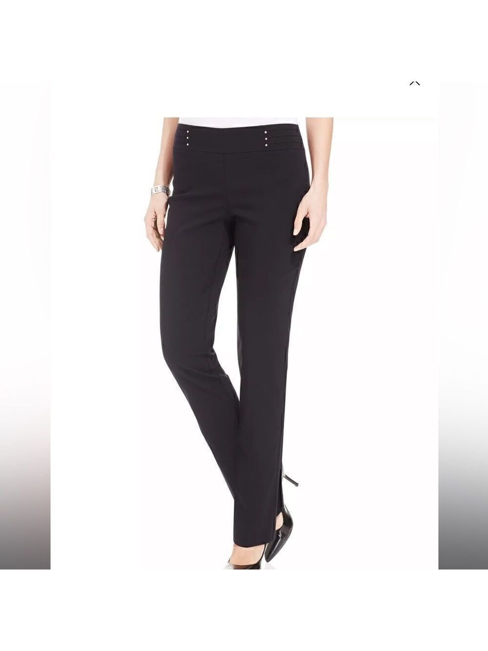 JM Collection Black Pull-On Pants